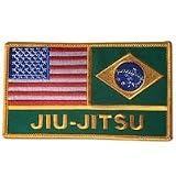 USA Brazil Jiu-Jitsu Flags Patch
