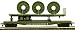 HO RTR 51' Flat w/Cable, US Army