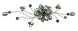 Pearl brooch, 'Silver Bouquet' 4 W 1 L