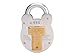 Squire Henry Old English Galvanised Steel Case 4 Lever Padlock, Large