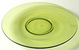 Imperial Glass Plain Skanda Verde Green Salad Plate