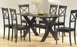 Review AtHomeMart  / Set of 2 Cross Back Design Cappucino Finish Dining Chairs