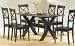 Kitchen & Housewares : Set of 2 Cross Back Design Cappucino Finish Dining Chairs