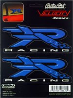 R Racing Vinyl — Blue Wheelchair Decal