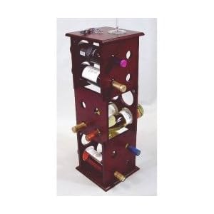 Fuji Wine Rack in Mahogany by