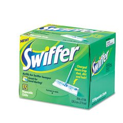Swifter Duster/Mop Refill, White, 32 Sheets/Box PGT33407