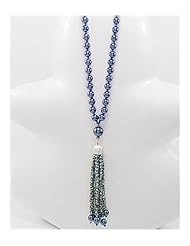 Simulated Pearl Necklace In White Base