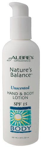 Aubrey Organics - Nature's Balance Unscented Spf 15 Hand & Body Lotn, 8 fl oz lotion