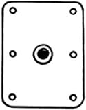 Springfield 1620004 Kingpin 6'' X 8'' Stainless Steel Deck Base Standard by Springfield