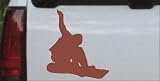 Car Sport-Snowboarding Sports Car Window Wall Laptop Decal Sticker -- Brown 6in X 5.4in