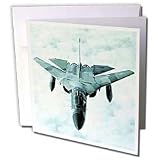 Jet - F-111 Bomber F111 - Greeting Cards-12 Greeting Cards with envelopes