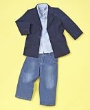 Nannette Little Boy 3 Piece Denim Jacket Set