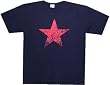RAGE AGAINST THE MACHINE - Red Star - Black T-shirt