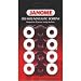 Janome Pre-wound Plastic Bobbins - Black & White