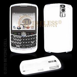 Premium White Thermoplastic Polyurethane (TPU) Soft Silicone Gel Skin Cover Case for Blackberry Curve 8300 / 8310 / 8320 / 8330 [Beyond Cell Packaging]