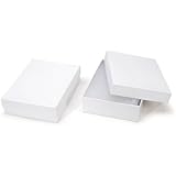 White Large Jewelry Boxes - 6 x 8 x 2 - 2 pack