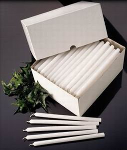 7/16 X 8 Mechanical Refill Candles - White 576 pcs/cs