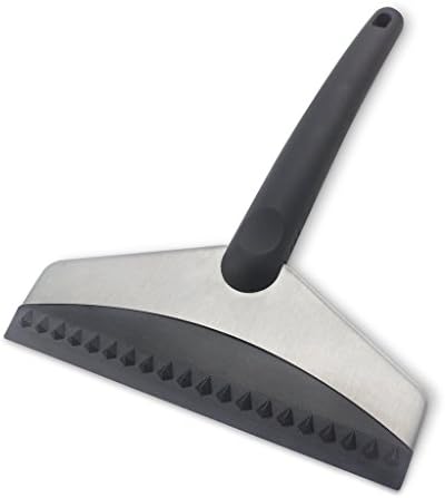 KJG Upgraded Durable Stainless Steel Ice Snow Scraper Snow Shovel with Anti-Freeze Handle for Auto Vehicle Car Window