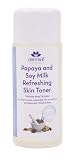 Derma E Refreshing Skin Toner, Papaya and Soy Milk, Normal to Dry/Sensitive Skin, 6 oz (175 ml) (Pack of 3)