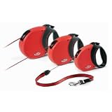 Flexi Comfort 1 Retractable Cord Leash For Dogs Up To 26lbs. grey & black-color