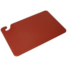 San Jamar CB121812 Cut-N-Carry Co-Polymer Cutting Board, 18" Length x 12" Width x 1/2" Thick, Red