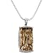 Genuine Smoky Quartz Sparkling Sterling Silver with 18" Chain Necklace