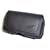 Premium Black Horizontal Leather Side Case Pouch with Belt Clip for Palm Treo 800W, 650, 600, 680, 700, 700wx, 750, 755p / Samsung SCH-i760 / HTC 8925 TILT, WING P4350, MDA