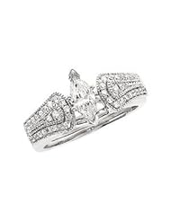 Clevereves 14K White Gold 1 4Ctw Bridal Enhancer