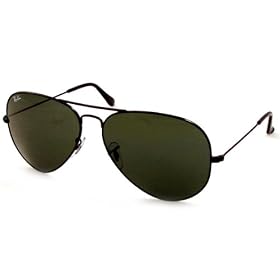 Ray-Ban Sunglasses - RB 3026 Aviator Large Metal II Frame: Black Lens: G-15 XLT (62mm)