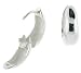 High Polished Sterling Silver Huggies Earrings