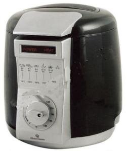 Lloytron 1 Litre Compact Deep Fat Fryer Black with Grey Trim (E813BK)