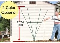 Trellis Aluminum Lifetime White - 7.6 Foot Fan Style