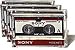 Sony Consommable audio Lot de 3 cassettes dictaphone MC60