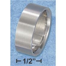 Plain Sr-3042 : Stainlesterling Silver Steel 9mm Mens Wedding Band With Square Edges Ring Size 11