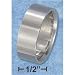 Plain Sr-3042 : Stainlesterling Silver Steel 9mm Mens Wedding Band With Square Edges ...