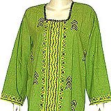 Ladies Shalincraft Caftans Dress Long Sleeve Evening Gown Cotton Size S (kftn621)