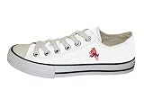 Game Day Soles Lo Top White Arizona State University Mascot Canvas