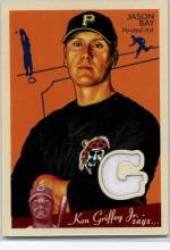 2008 Upper DeckGoudey Memorabilia #JB Jason Bay - Pittsburgh Pirates (Piece of authentic game-used Jersey) (Baseball Cards)