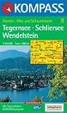 Kompass Karten, Tegernsee, Schliersee (Massstab 1:50.000)