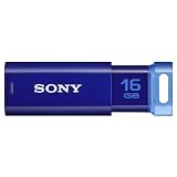 SONY ノックスライド式USBメモリー ポケットビット 16GB ブルー キャップレス USM16GP L