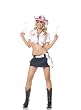 Sexy 4Pc Pink Western Cowgirl Halloween Costume