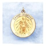 Saint Florian Medal In 14kt Gold - B0002CWSPQ