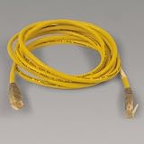 BLKA3X12607YLWM Cat5e, 10/100Base-T Crossover Patch Cable, 7-ft., Yellow