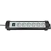Brennenstuhl Premium Line Steckdosenleiste (6-fach, 5,0 m) schwarz/grau