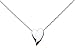 Kit Heath Ladies Sterling Silver 90FT Plain Edged Heart Necklace