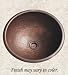 Herbeau 4303-61 Rhone Round Bowl, Hammered Weathered Copper
