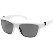 Suncloud Optics Speedtrap Injected Frames Polarized Lifestyle Sunglasses w/ Free B&F Heart Sticker - White/Gray