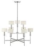 Quoizel AST5009C Asheton 9 Light Rod Hung Chandelier