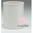 Chelsea Collection Round Wastebasket Crystal Pink