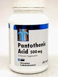 Douglas Labs Pantothenic Acid 500 mg 100 caps [Health and Beauty]